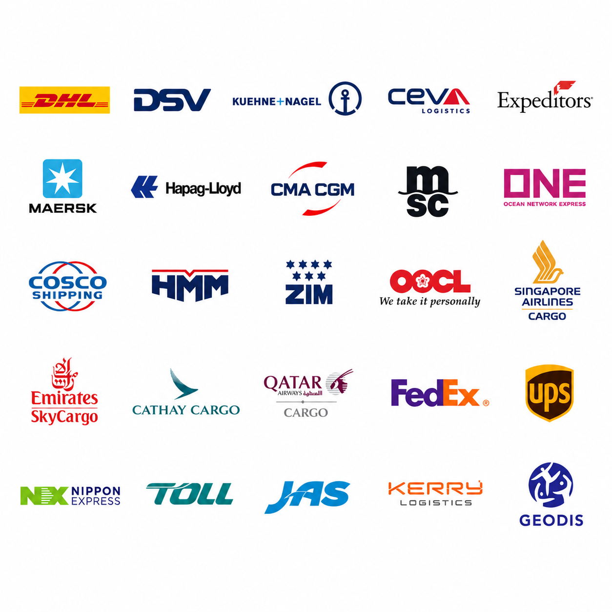 Your shipping providers