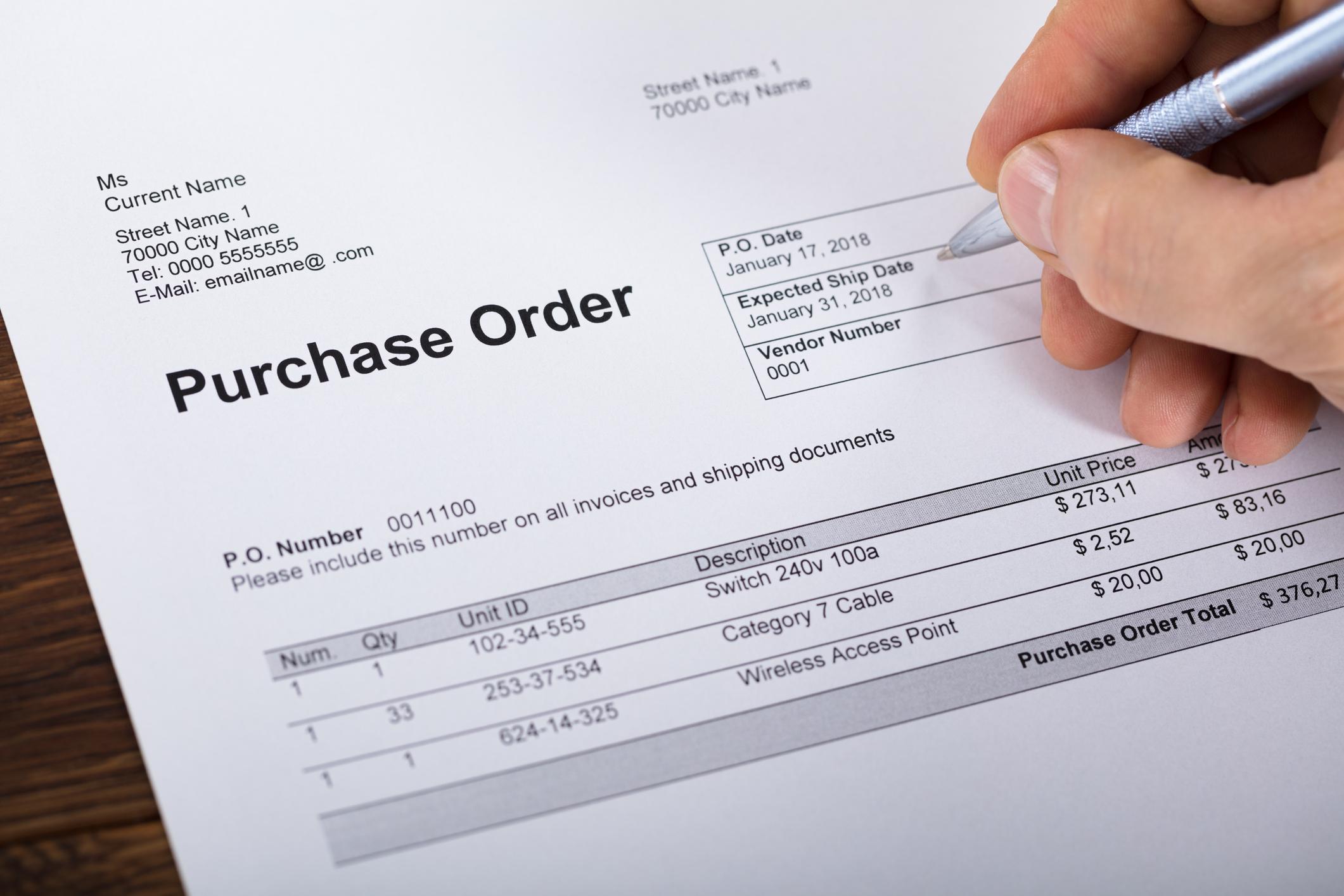 Purchase order
